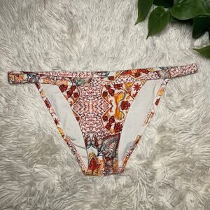 Somedays lovin’| women’s boho flower orange bikini bottom NWOT